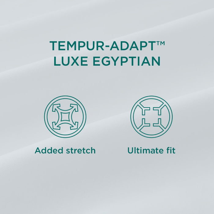TEMPUR-Adapt Luxe Egyptian Cotton Sheets - White