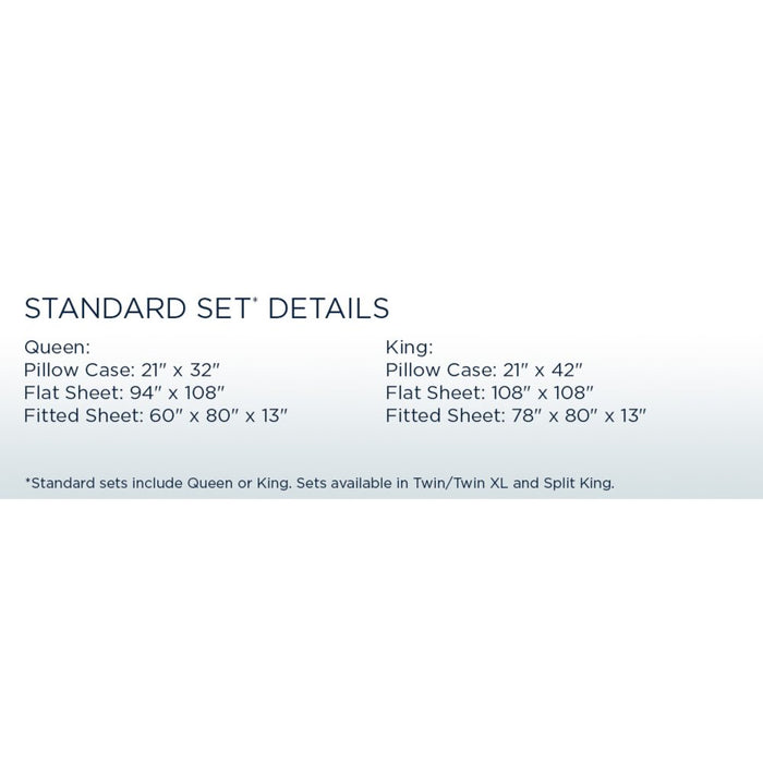 TEMPUR breeze cooling Sheet Set White