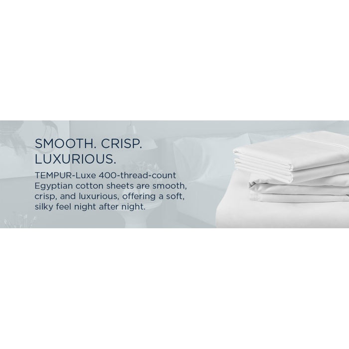 TEMPUR Luxe Egyptian Cotton Sheet Set Cool Gray