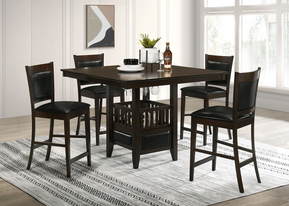 Jaden 5-piece Dining Room Set Espresso and Black image