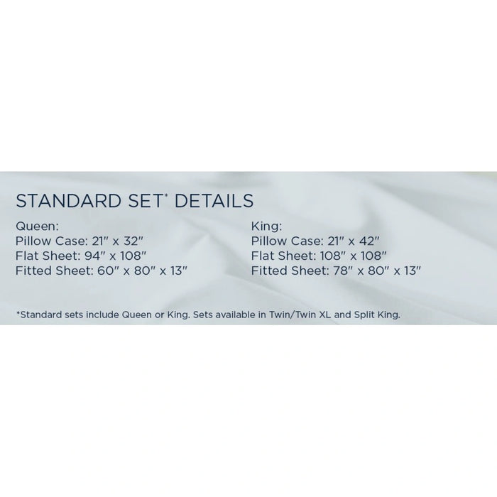 TEMPUR Luxe Egyptian Cotton Sheet Set Sandstone